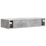 Wall-Mounted Side Table Concrete Grey 87.5 x 34.5 x 17 cm 898328