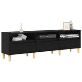 TV Cabinet Black Oak 150 x 30 x 45 cm Engineered Wood 879482