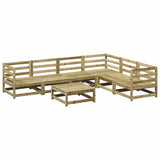 7 Piece Garden Sofa Set Impregnated Wood Pine 3299466