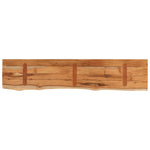 ZNTS Wall Shelf 120x20x3.8 cm Rectangular Solid Wood Acacia Live Edge 370278