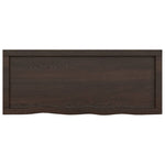 Bathroom Countertop Dark Brown 100x40x cm Treated Solid Wood 3156225