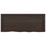 Bathroom Countertop Dark Brown 100x40x cm Treated Solid Wood 3156225