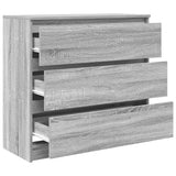 Sideboard Grey Sonoma 80x35x76 cm Engineered Wood 861738