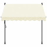 Retractable Awning Cream 200x115 cm Fabric and Steel 368745