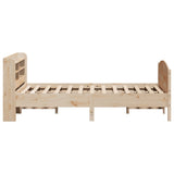 Bed Frame without Mattress 135x190 cm Double Solid Wood Pine 3306975