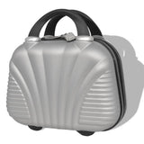 Four Piece Hardcase Trolley Set Silver 91196