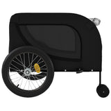 Pet Bike Trailer Black Oxford Fabric and Iron 94031