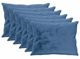 Cushion Cover 6 pcs HEERLEN Light Blue 80 x 80 cm Flannel 913780