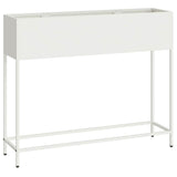 Raised Garden Planter White 100 x 26 x 82 cm Steel 865877