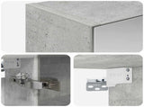 Bathroom Mirror Cabinet Concrete Grey 50 x 14.5 x 70 cm 889050