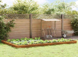 Snail Fences 16 pcs Rusty Weathering Steel 874890
