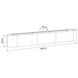 Raised Garden Bed Black 300 x 40x 40 cm Steel 8011726