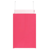 Paper Bags 250 pcs with Handles Pink 26x17x25 cm 4101899