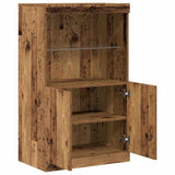 LED Sideboard Brown 60 x 37 x 100 cm Engineered Wood 863033