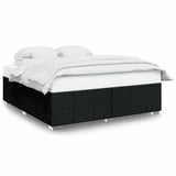 Bed Frame without Mattress Black Super King Fabric 3284872