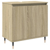 3 Piece Bathroom Furniture Set Sonoma Oak Engineered Wood 3307673