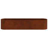 Raised Garden Bed Weathering Steel 200 x 40x 40 cm 8011697