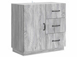 Sideboard Grey Sonoma 66 x 34.5 x 87 cm Engineered Wood 895321
