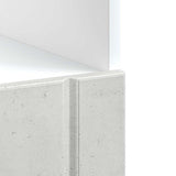 Oven Cabinet Lucca Concrete Grey Engineered Wood 853761