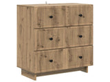 Drawer Cabinet Artisan Oak 66 x 34.5 x 90 cm Engineered Wood 893924