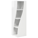 Corner Cabinet High Gloss White 32x32x102cm Engineered Wood 889859