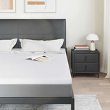 Mattress Topper White 180 x 200 x 5 cm Jaquard Fabric 4106229