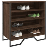 Shoe Cabinet Brown Oak 80x38x78 cm Engineered Wood 848653
