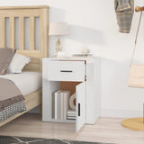Bedside Cabinet White 50x36x60 cm Engineered Wood 816720