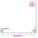 Tarpaulin Black 2.5x4.5 m 650 g/m 156077