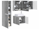 Bathroom Cabinet Set 5 pcs Grey Sonoma 53 x 15.5 x 70 cm 3407332