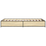 Bed Frame without Mattress Sonoma Oak 75x190 cm Small Single 845122