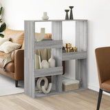 Room Divider Grey Sonoma 100x33x115 cm Engineered Wood 3309551