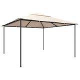 Gazebo Pavilion Tent Canopy 4x4 m Steel Beige 43171