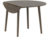 Folding Dining Table for 4, Round Drop Leaf Table, Modern Space Saving Small Kitchen Table with Wood T3398P343259