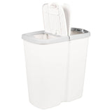 Garbage Bin White 48.5 x 28 x 51 cm PP 42033395
