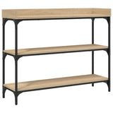 Console Table with Shelves Sonoma Oak 100x30x80 cm 837808