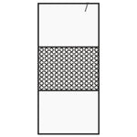 Walk-in Shower Wall with Clear ESG Glass 100x195 cm Black 151030