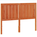 Headboard Wax Brown 135 cm Solid Wood Pine 844343