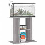 Aquarium Stand Grey Sonoma 60x30x60 cm Engineered Wood 833573