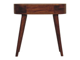 Solid Wood Mini Albion Chestnut Console, 1 Drawer, Dark Brown B2743P403027