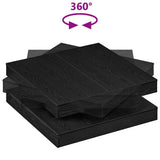 Coffee Table 360-Degree Rotatable Black Oak 90x90x34.5 cm 3321352