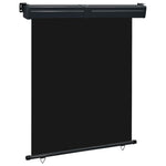 Balcony Side Awning 145x250 cm Black 48424