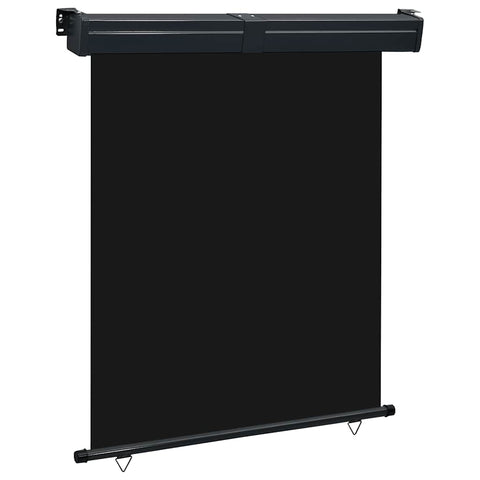 Balcony Side Awning 145x250 cm Black 48424