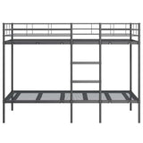 Bunk Bed without Mattress Black 107x203 cm Steel 42000325