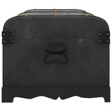 275394 Treasure Chest Wood Black 90x51x42 cm