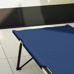 Folding Camping Bed 2 pcs Blue 206 x 76 x 74 cm Oxford fabric 42003168