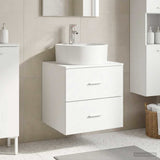 Wall-Mounted Sink Vanity White 49.5 x 44.5 x 65 cm 890294