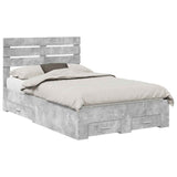 Bed Frame with Drawer with Headboard Manual Engineered Wood 3411654