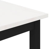 Coffee Table White 60 x 60 x 36 cm Solid Pine Wood 892760