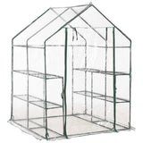 Greenhouse with 8 Shelves 143x143x195 cm 46914
